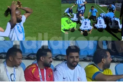 سجود مايلي ومساندة الأهلي والزمالك.. لقطات من تتويج بيراميدز بالسوبر الأفريقي (صور)